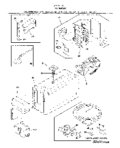 Ice maker Diagram and Parts List for 25370447411  Kenmore Refrigerator