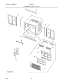 RECOMMENDED SPARE PARTS Diagram and Parts List for FAA060P7A4  Frigidaire Air Conditioner
