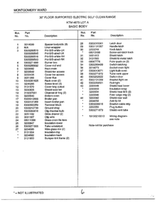 Basic Body Page 2 Diagram and Parts List for 4873A  Frigidaire Range