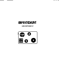 Cover Page-image Only Diagram and Parts List for FEC3X2XAWA  Frigidaire Cooktop