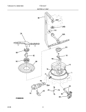 MOTOR & PUMP Diagram and Parts List for FDB1500LFQ1  Frigidaire Dishwasher