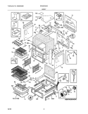 BODY Diagram and Parts List for EW30ES65GSD  Electrolux Range