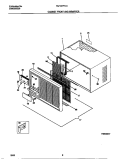 CABINET FRONT AND WRAPPER Diagram and Parts List for FEV157F1A1  Frigidaire Air Conditioner