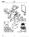 BODY Diagram and Parts List for TGF364SCDA  Tappan Range