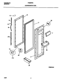 REFRIGERATOR DOOR Diagram and Parts List for FRS26WNCW5  Frigidaire Refrigerator