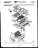 SHELVES AND SUPPORTS Diagram and Parts List for RT156LCH0  Frigidaire Refrigerator