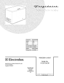COVER Diagram and Parts List for FFC07C4CW9  Frigidaire Freezer
