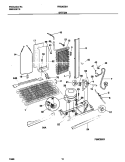 SYSTEM Diagram and Parts List for FRS26ZSHB2  Frigidaire Refrigerator