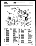 POWER CONTROL Diagram and Parts List for 57-2729-00-02  Tappan Microwave Oven Combo