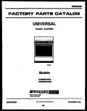COVER Diagram and Parts List for CE026SP2W2  Frigidaire Cooktop