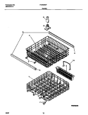 RACKS Diagram and Parts List for FDB636GFS2  Frigidaire Dishwasher