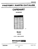 COVER Diagram and Parts List for CDH15E2  Frigidaire Dehumidifier