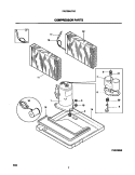 COMPRESSOR PARTS Diagram and Parts List for FAC064J7A5  Frigidaire Air Conditioner