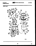 TUBS, WATER VALVE AND LID SWITCH Diagram and Parts List for LC248H1  Frigidaire Washer