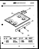 COOKTOP PARTS Diagram and Parts List for CGC4M4WSTE  Gibson Range