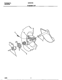 DETERGENT CUP Diagram and Parts List for MDR251RER0  Frigidaire Dishwasher