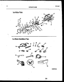 ICE MAKER AND INSTALLATION PARTS Diagram and Parts List for GTLI142WK0  Frigidaire Refrigerator