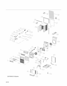 Part Location Diagram of 5304495795 Frigidaire CONTROL PANEL