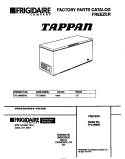 COVER Diagram and Parts List for TFC18M6EW0  Tappan Freezer