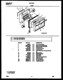 DOOR Diagram and Parts List for GEF312BAWA  Gibson Range