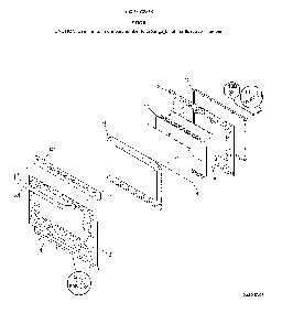 Door Diagram and Parts List for 79073033316  Kenmore Range