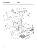 BODY Diagram and Parts List for FEB24S2ASF  Frigidaire Wall Oven