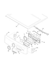 Controls Diagram and Parts List for EWMED70JIW2  Electrolux Dryer