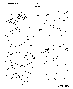 Shelves Diagram and Parts List for FFTR2021TS6  Frigidaire Refrigerator