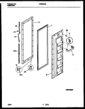 FREEZER DOOR PARTS Diagram and Parts List for FRS20QRBW0  Frigidaire Refrigerator