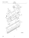 BACKGUARD Diagram and Parts List for FGS365ECH  Frigidaire Range