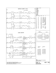 Wiring Diagram Diagram and Parts List for CFES3025PBG  Frigidaire Range