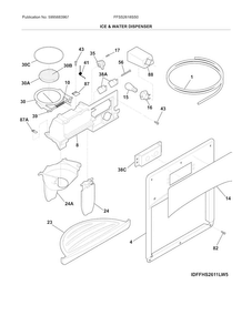 Part Location Diagram of 240570235 Frigidaire Module Cover Label