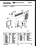 CABINET AND INSTALLATION PARTS Diagram and Parts List for AL106N1A1  Frigidaire Air Conditioner
