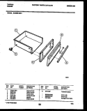DRAWER PARTS Diagram and Parts List for 30-3852-00-01  Tappan Range