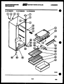 CABINET PARTS Diagram and Parts List for RT120GCV2  Frigidaire Refrigerator