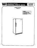 COVER Diagram and Parts List for FU161JRW2  Frigidaire Freezer