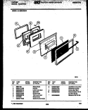 DOOR PARTS Diagram and Parts List for 31-3349-23-04  Tappan Range