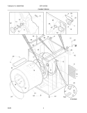 CABINET / DRUM Diagram and Parts List for CEF140CES0  Frigidaire Dryer