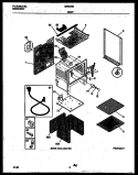 BODY PARTS Diagram and Parts List for GF670RXW4  Frigidaire Range