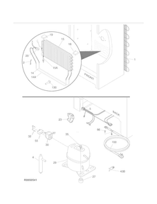 System Diagram and Parts List for 25360722013  Kenmore Refrigerator