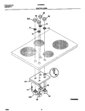 CONTROL PANEL Diagram and Parts List for FEC9X6XESA  Frigidaire Cooktop
