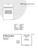 COVER Diagram and Parts List for FGGF3056KFA  Frigidaire Range