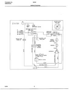Wiring Diagram Diagram and Parts List for 93202A  Frigidaire Dehumidifier