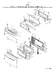 Door Diagram and Parts List for 79078049414  Kenmore Range