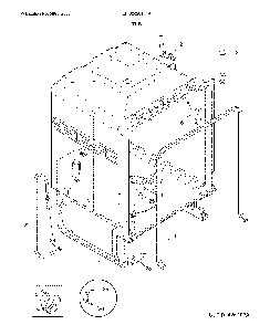 Tub Diagram and Parts List for LFID2426TF4A  Frigidaire Dishwasher