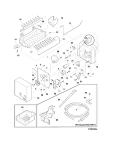 Ice Maker Diagram and Parts List for E32AF85PQSC  Electrolux Freezer