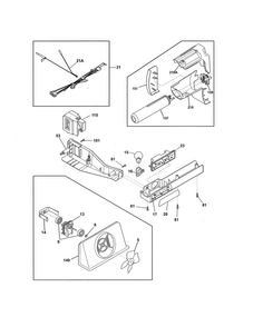 Controls Diagram and Parts List for FFHS2622MSS  Frigidaire Refrigerator