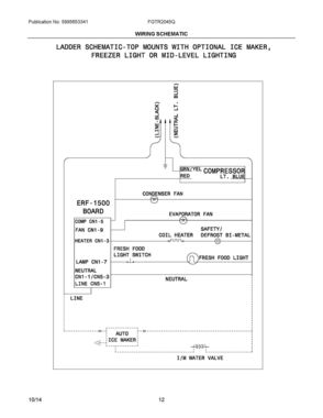 06 - WIRING SCHEMATIC Diagram and Parts List for FGTR2045QP1  Frigidaire Refrigerator