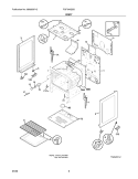 BODY Diagram and Parts List for FGF345GSD  Frigidaire Range