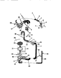 PUMP, HOSES, WATER VALVE Diagram and Parts List for WDSCL5  Frigidaire Washer